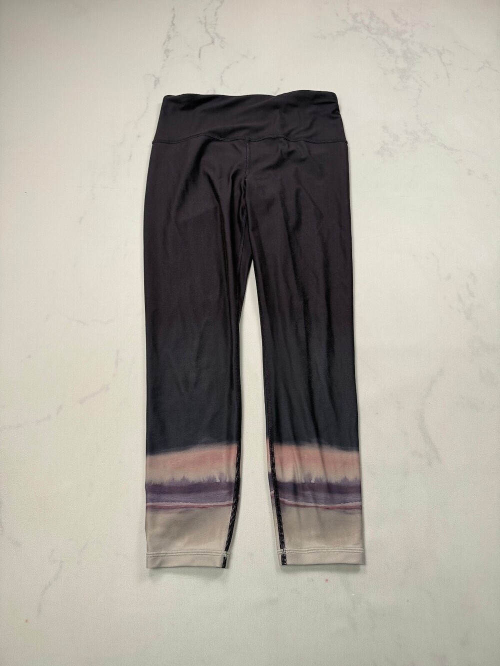 Athleta Elation 7/8 Tight Leggings Black 2010s Statement Style - Womens M